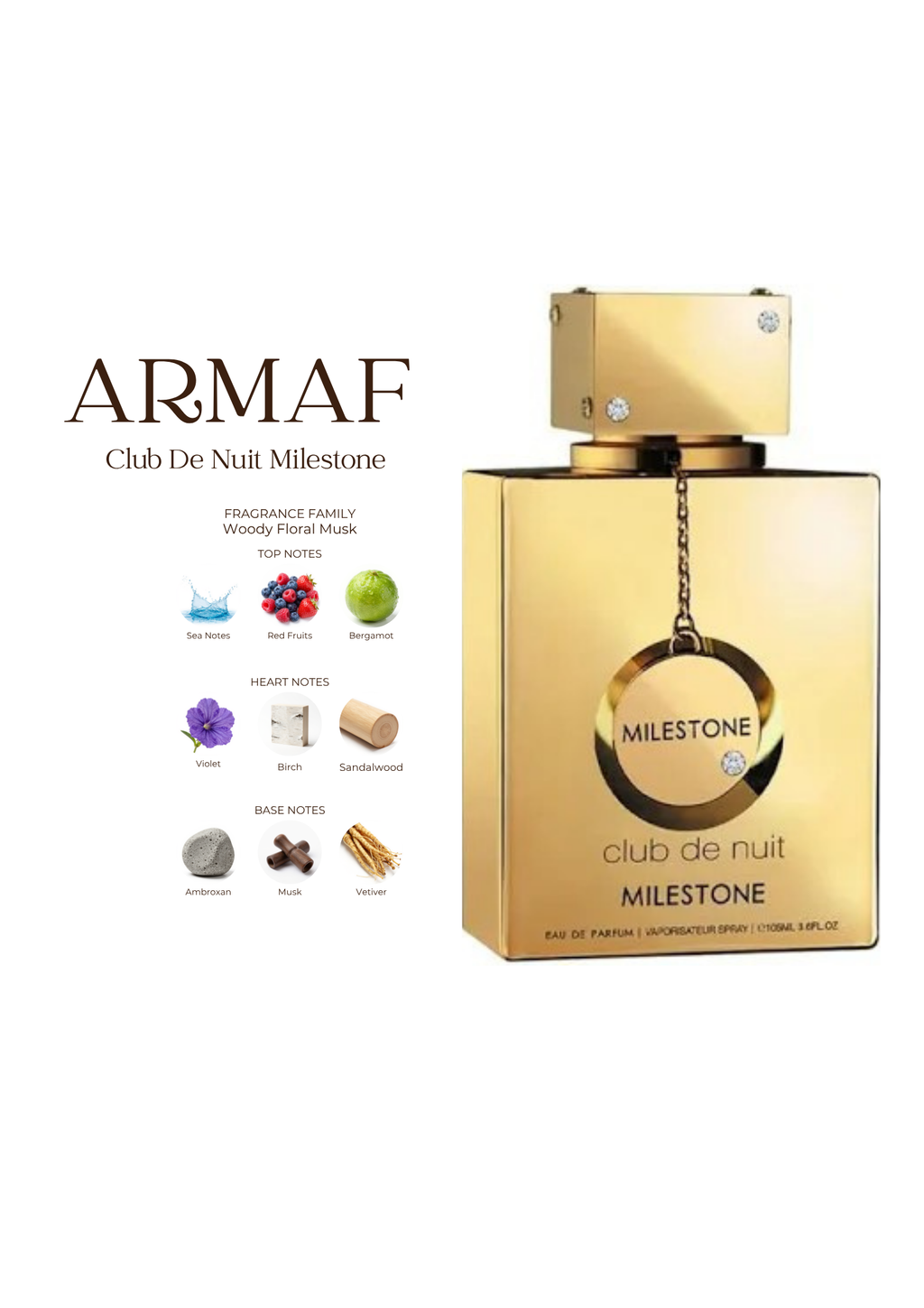 Armaf Club de Nuit Milestone Eau de Parfum - 3.6 oz