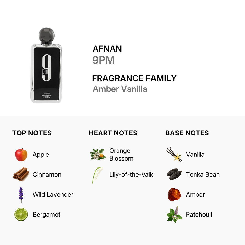 Afnan 9PM Eau de Parfum - 3.4 oz